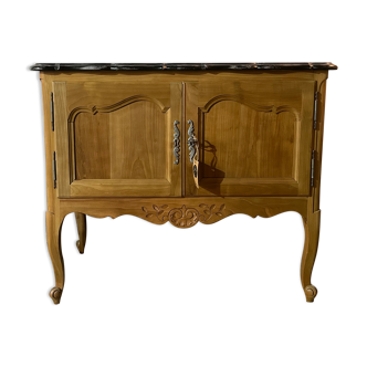 Buffet 2 doors in solid cherry louis XV style