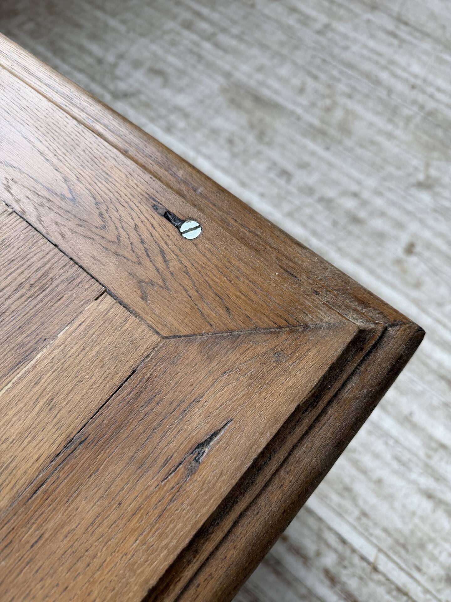 Counter or desk in oak from the 1950s.