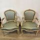 Paire de fauteuil cabriolet de style Louis XV