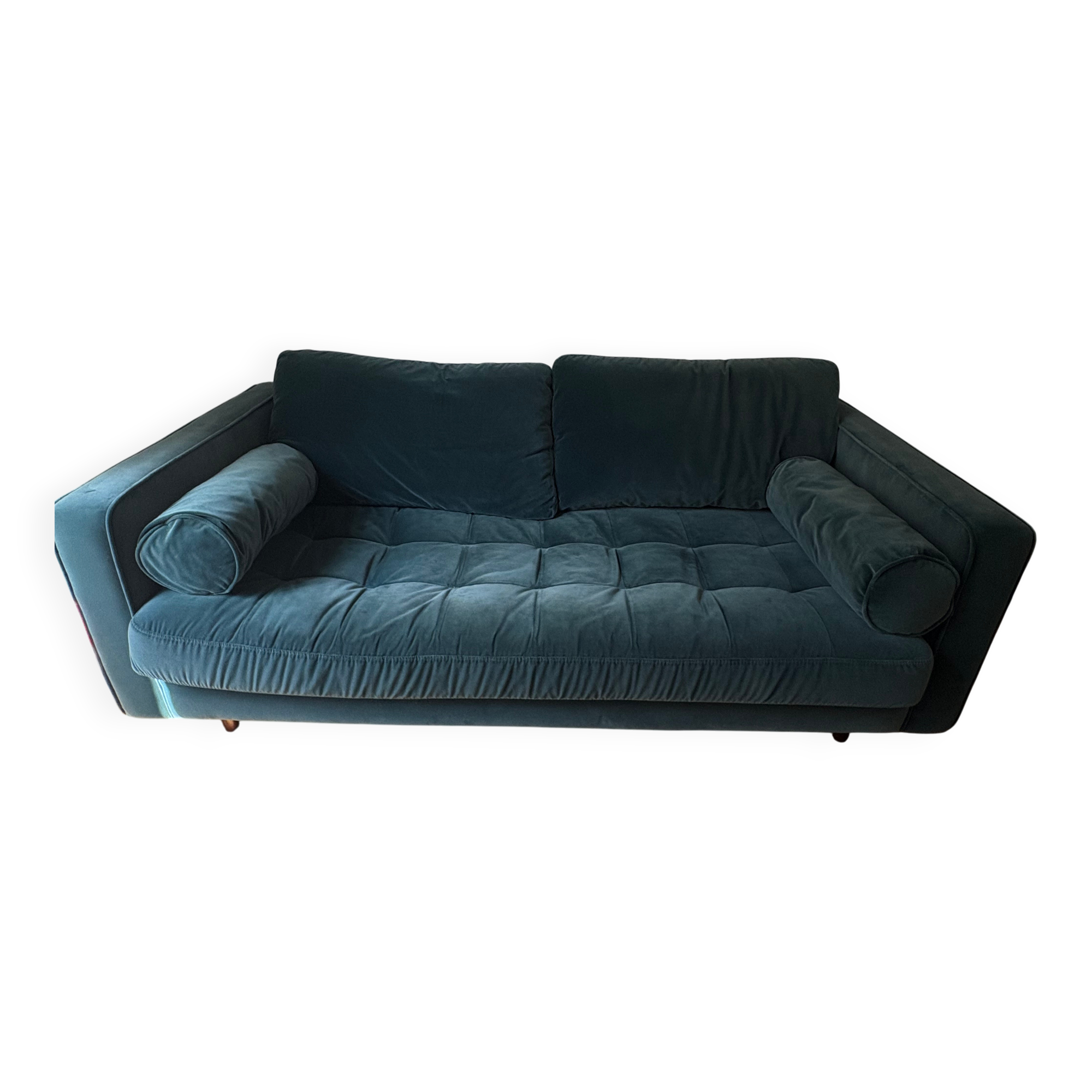 3-seater velvet sofa Made model Scott