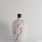 Art Deco White Seashell Motif Table lamp By Anna Lisa Thomson, Upsala Ekeby