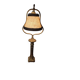 Empire-style table lamp in gilded bronze from the 19th century.