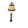 Empire-style table lamp in gilded bronze from the 19th century.