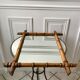 Wooden barber mirror style bamboo years 1920-1930 53 x 67 cm