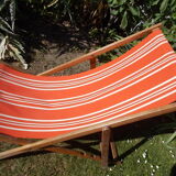 Vintage orange and wood transat