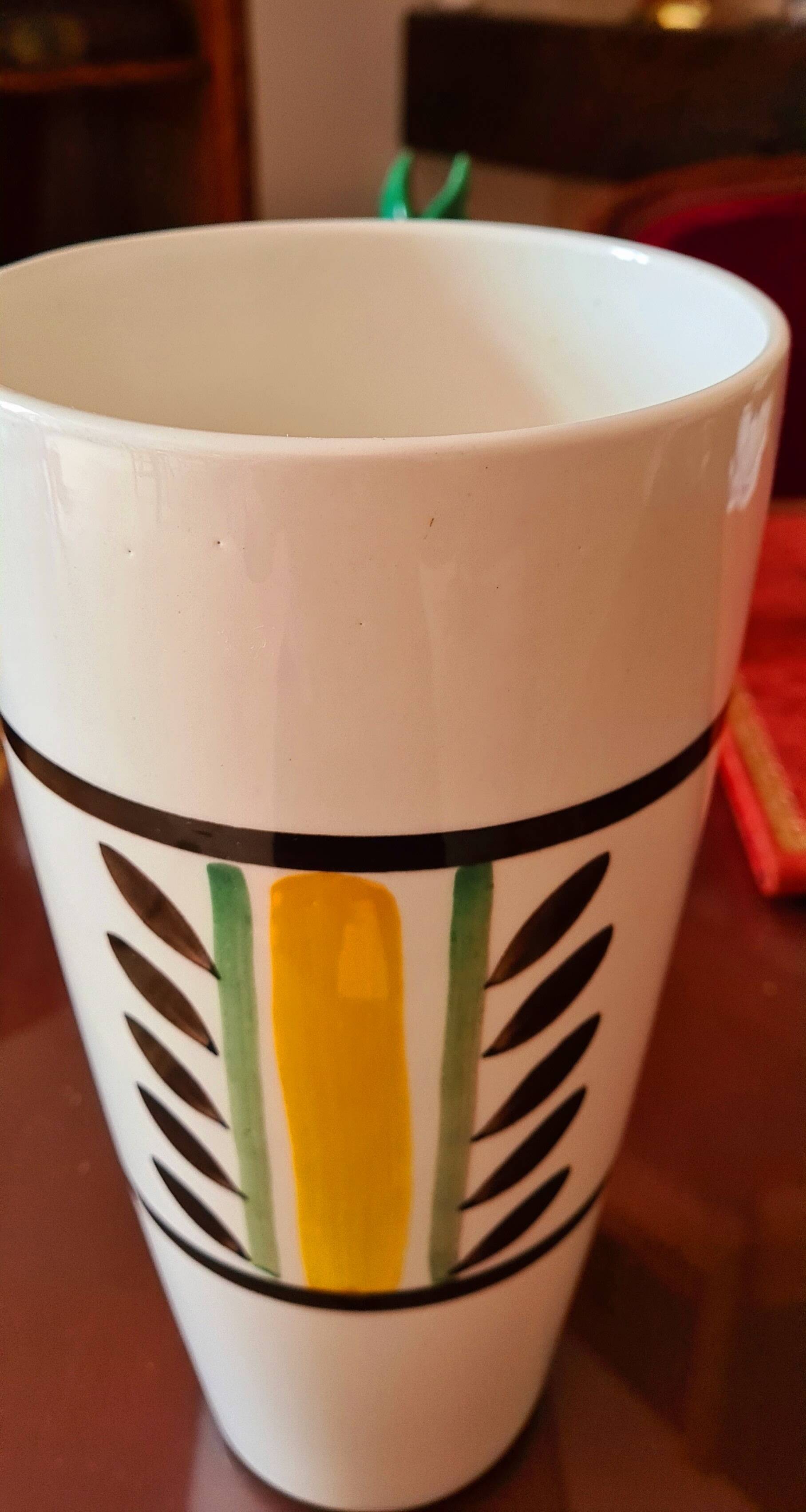 Gien earthenware vase
