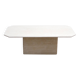 Table basse vintage en travertin