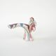 Ceramic bird sculpture, Italian design, 1970s, manufacturer: F. Ferroni