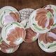 Vintage Salins Rhône service 15 pieces – Large hand-painted flowers