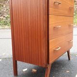 Vintage exotic wood chest of drawers