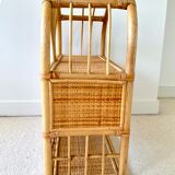 Rattan shelf