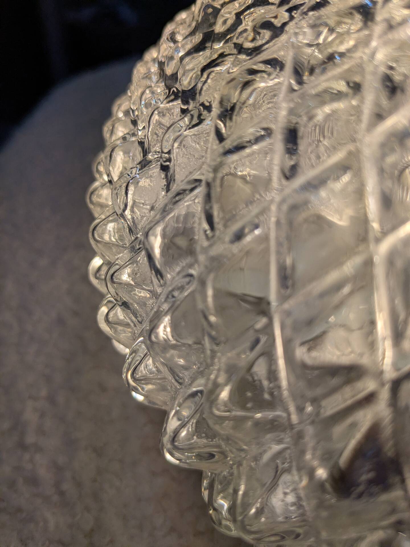 Limburg ceiling light with diamond points