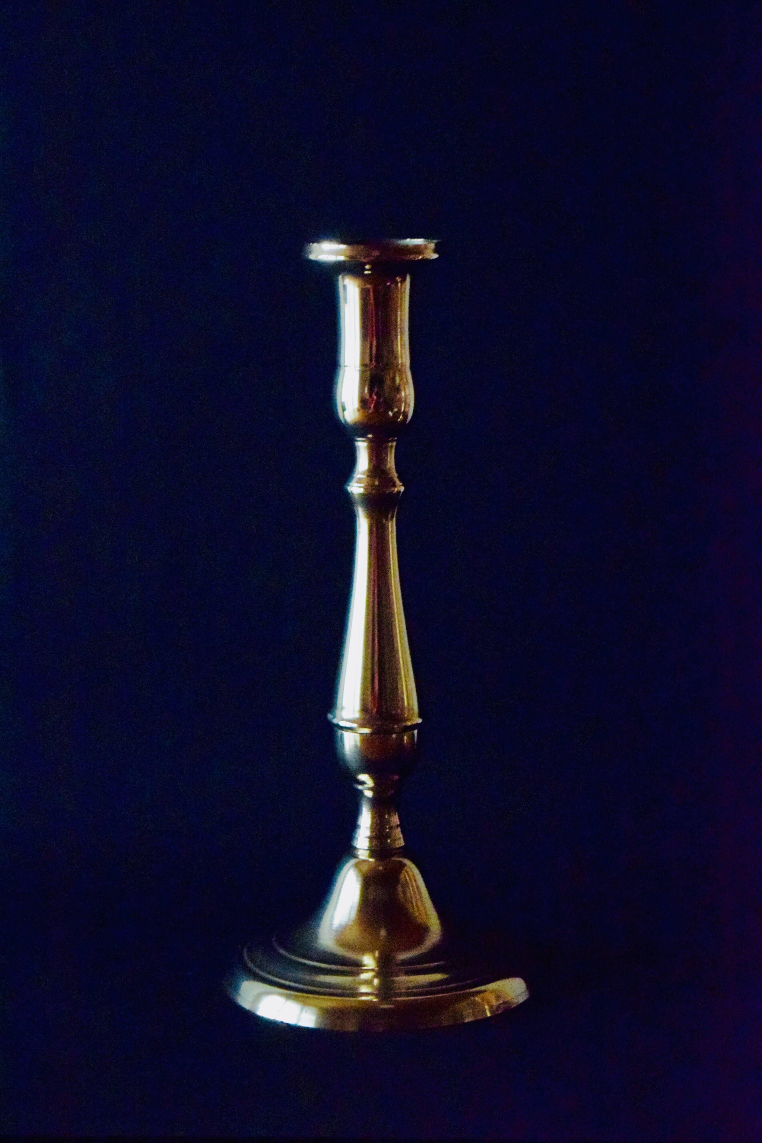Pair of brass candlesticks