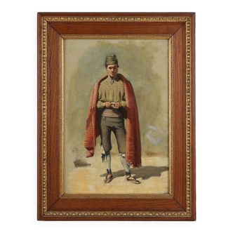 Peinture d'un homme vers 1850