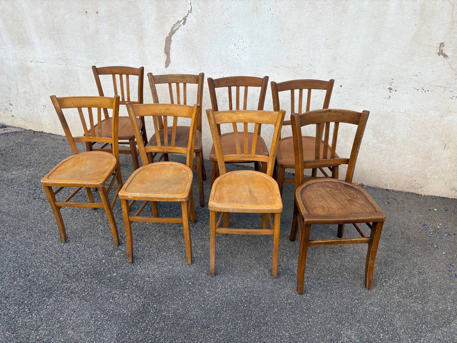 Set de 8 chaises bistrot