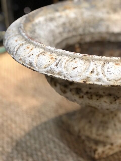 Old cast iron garden basin