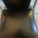 Metal armchair and black skaï