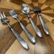 Art Deco sweet treat service in silver metal