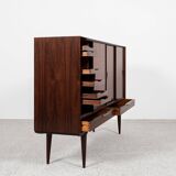Midcentury Danish highboard Model 13 in rosewood by Omann Jun 1960s