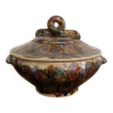 Vintage Brown Stoneware Cassolette Pot by Lucien Talbot de la Borne