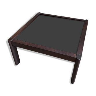 Teak and smoked glass coffee table published by Ekornes, Denmark