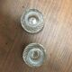 Pair of glass candlesticks