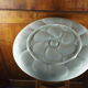 Large oyster dish in pastel colors - Saline earthenware - 70s