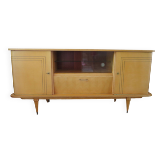 2-door sideboard with window and 4 drawers, 1960s