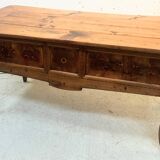 Provincial desk made of solid cherry wood, 20th century.