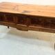 Provincial desk made of solid cherry wood, 20th century.