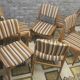 Lot de 6 chaises scandinaves vintage année 1970