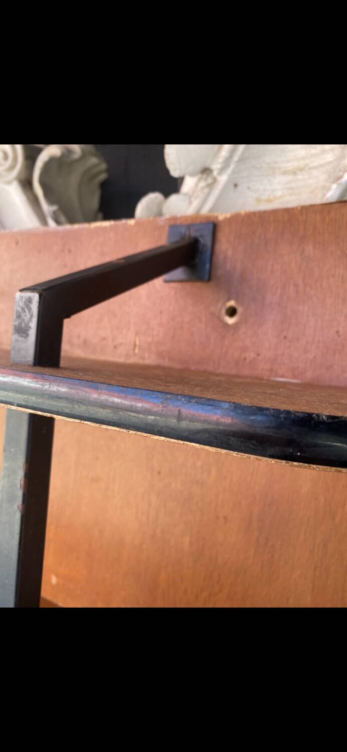 Wood and iron shelf