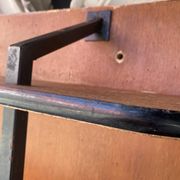Wood and iron shelf