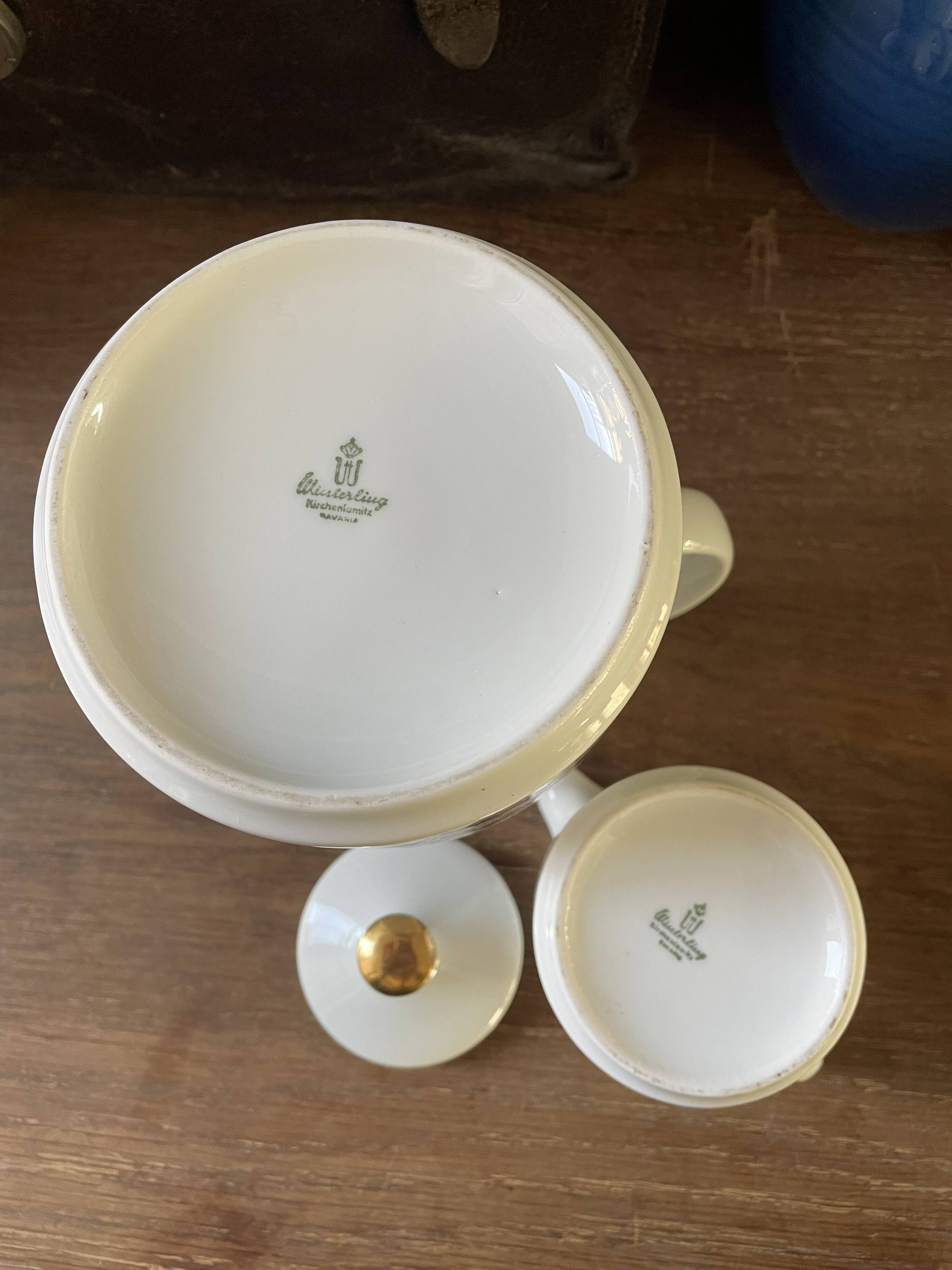 Coffee pot and milk jug Winterling Bavaria