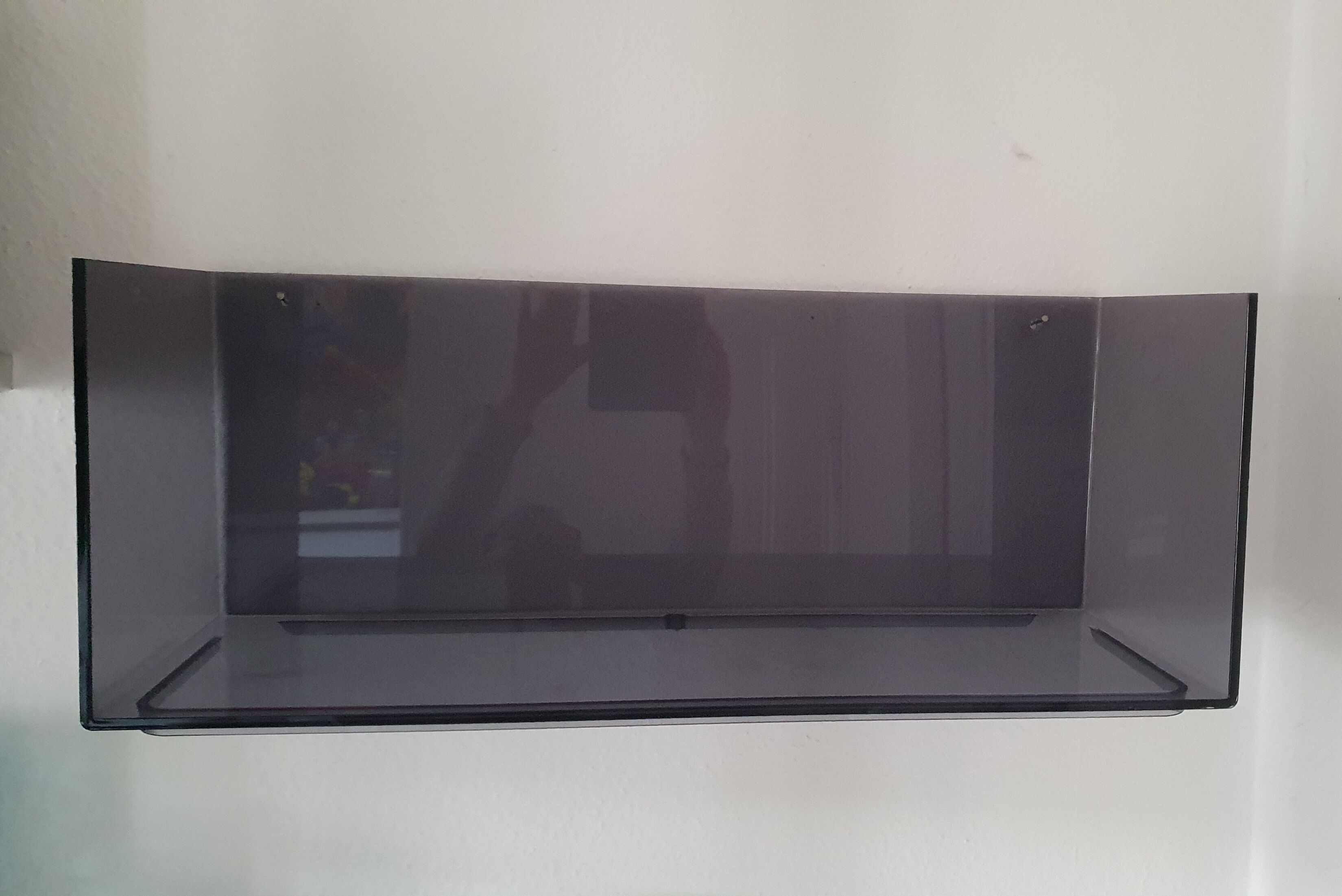 Plexiglas wall shelf