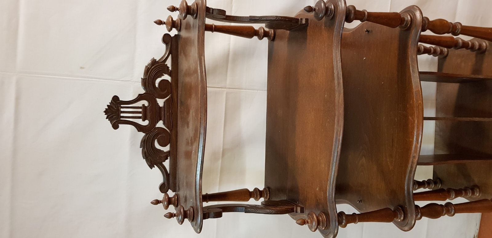 beech shelf/music locker