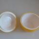 Vintage yellow apple ice bucket or ice cubes 1970 70's