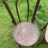 Set of 8 mismatched bistro chairs