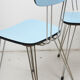 Chaises en formica à pieds eiffel