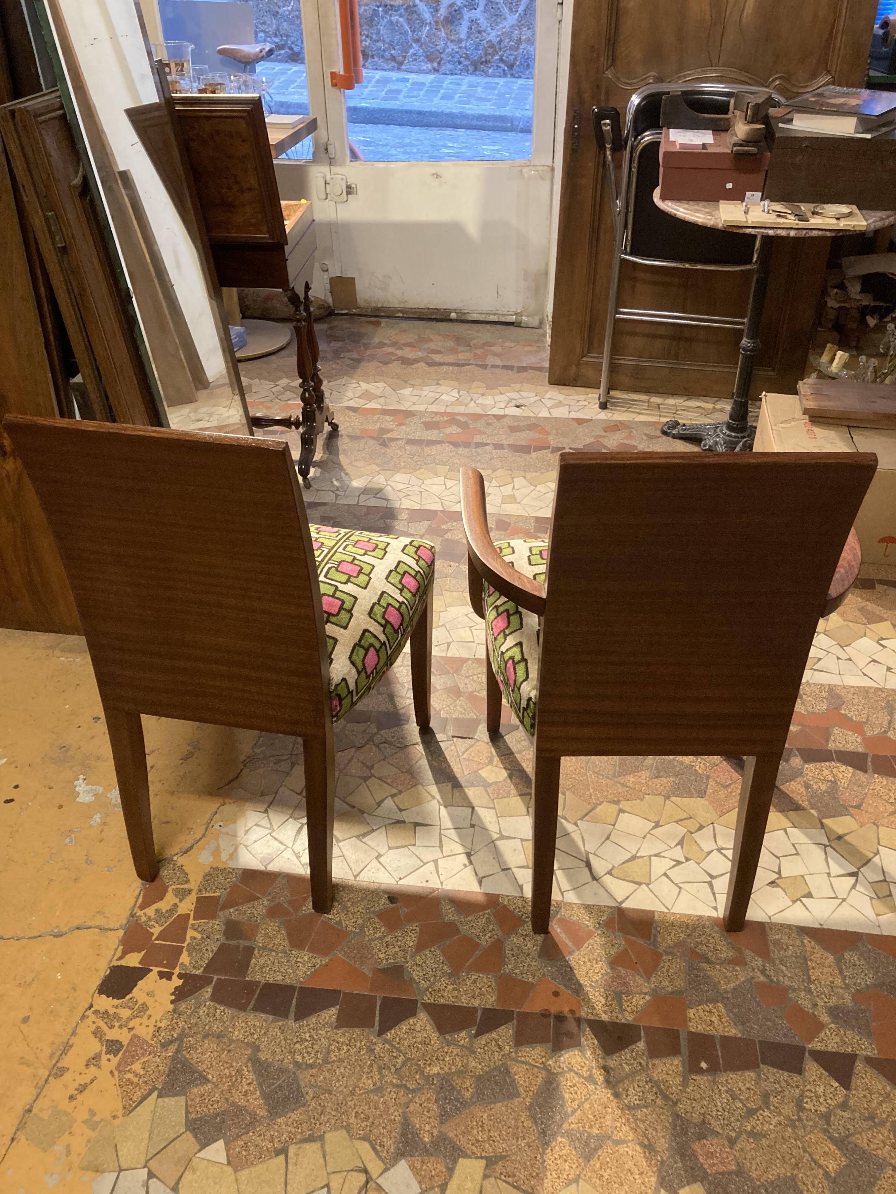 Fauteuil et chaise Art Déco