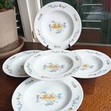 5 hollow plates in Limoges porcelain by Bernardaud - Lhasa Soap