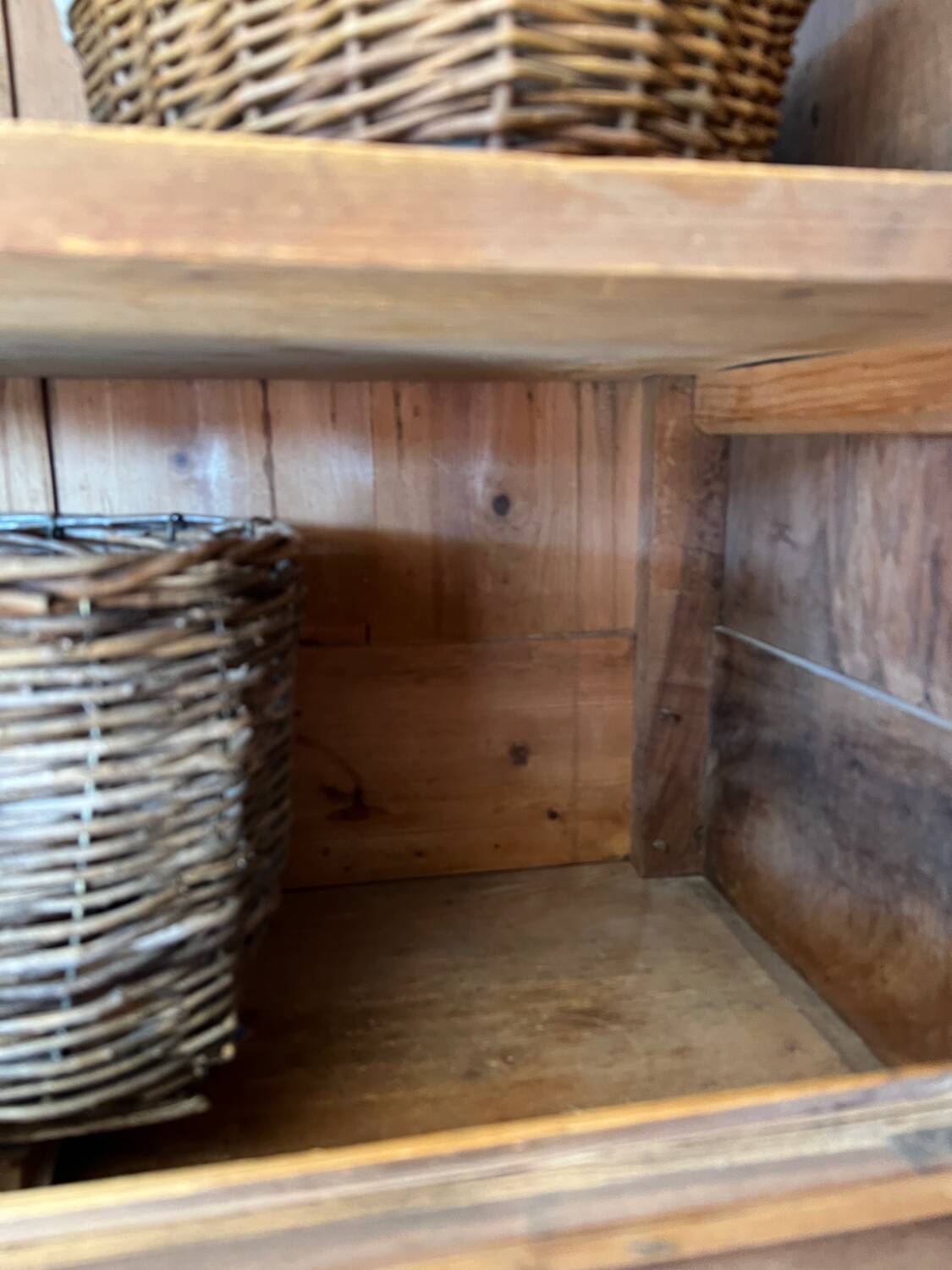 Raw solid walnut buffet