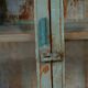 Old sideboard burmese teak enfilade blue-grey patina