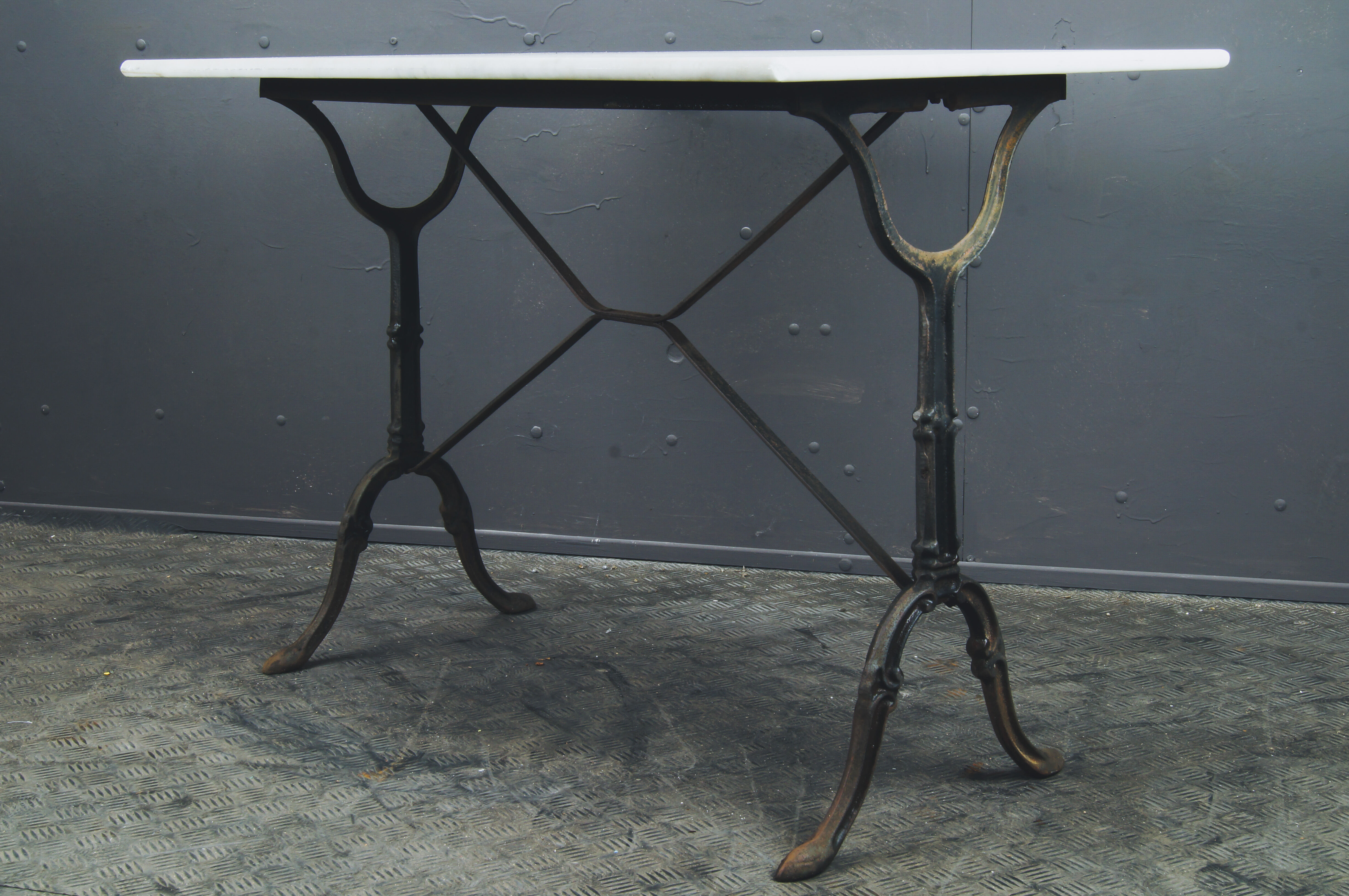 Garden table marble top XXth