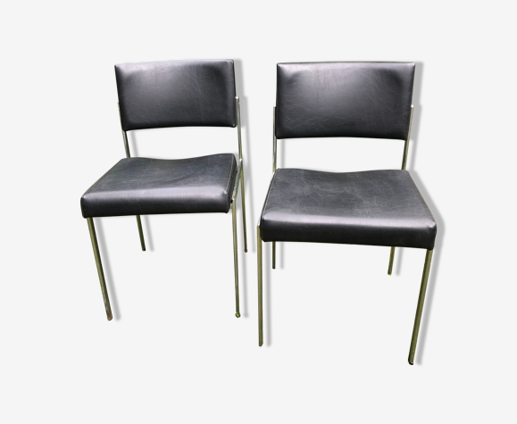 Paire de chaises design 1970