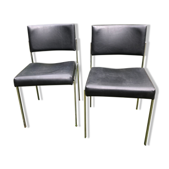 Paire de chaises design 1970
