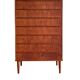 Vintage Danish tall boy - chest of drawers