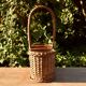 Panier porte-bouteilles en osier vintage