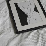 Hide in black no.1 - 30x42cm