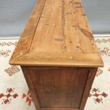 Norman countryside buffet in solid cherry wood nineteenth